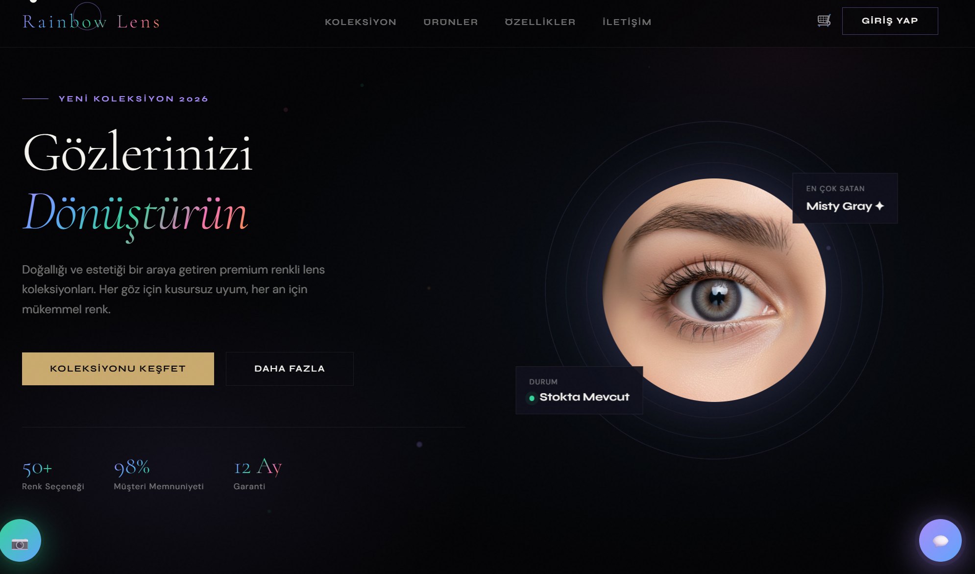 Rainbow Lens live site